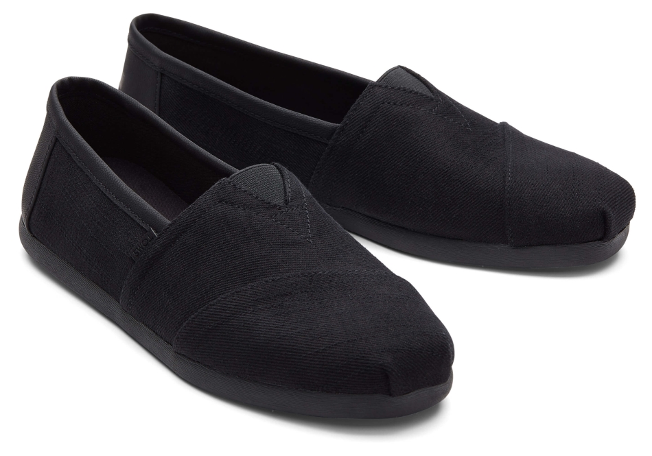 Toms Alpargata Synthetic Trim Black-Black