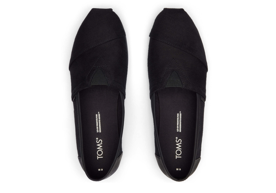 Toms Alpargata Synthetic Trim Black-Black