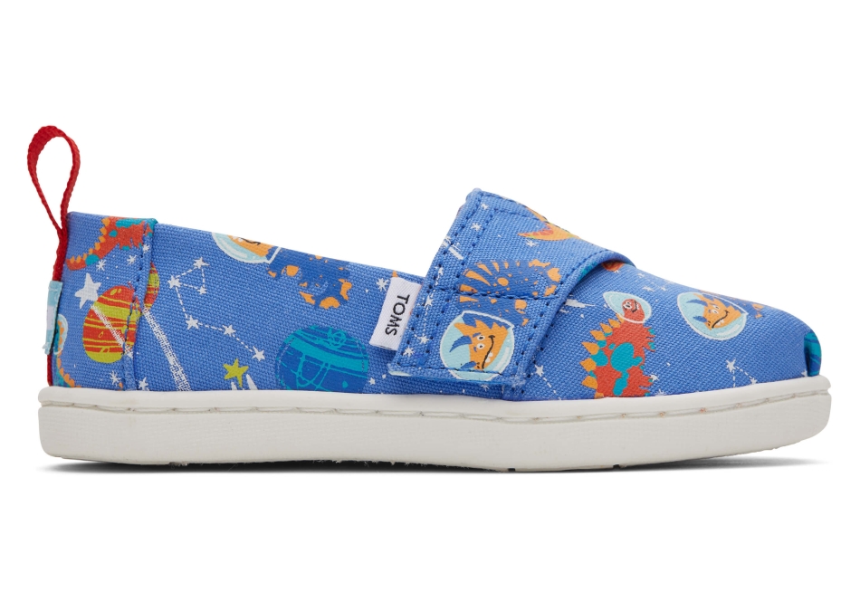 Toms Tiny Alpargata Space Blue Glow