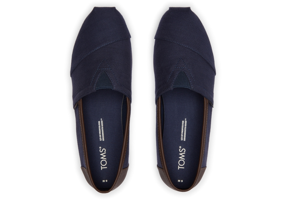 Toms Alpargata Synthetic Trim Deep Navy