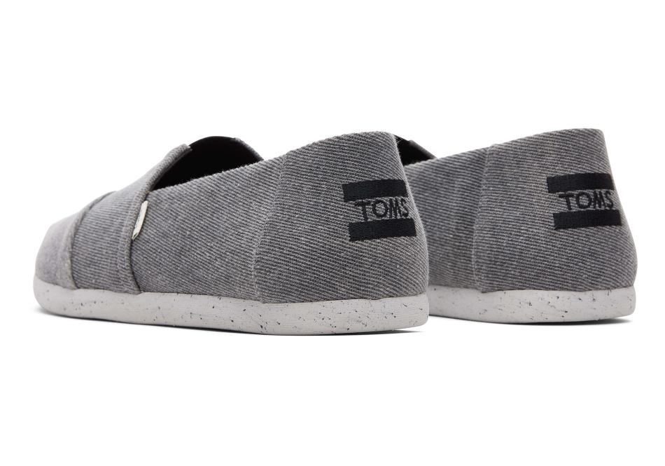 Toms Alpargata Distressed Twill Black Distressed