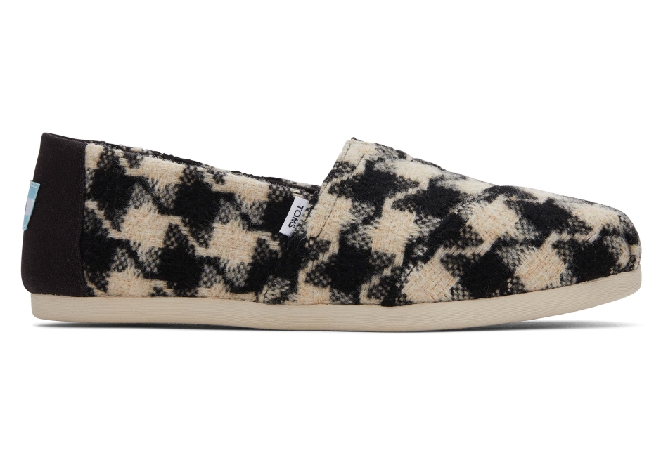 Toms Houndstooth Alpargata Black-White