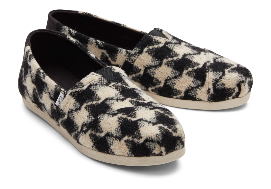 Toms Houndstooth Alpargata Black-White