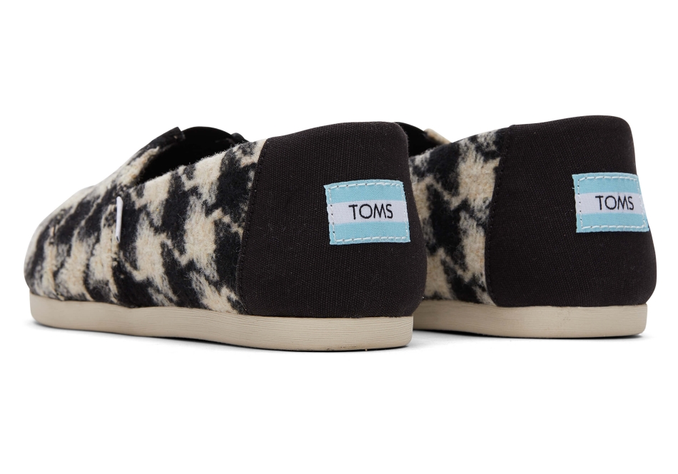 Toms Houndstooth Alpargata Black-White