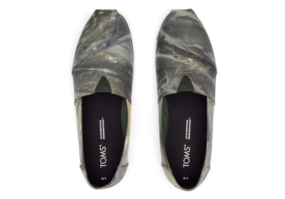 Toms Alpargata Tie Dye Cedar Green