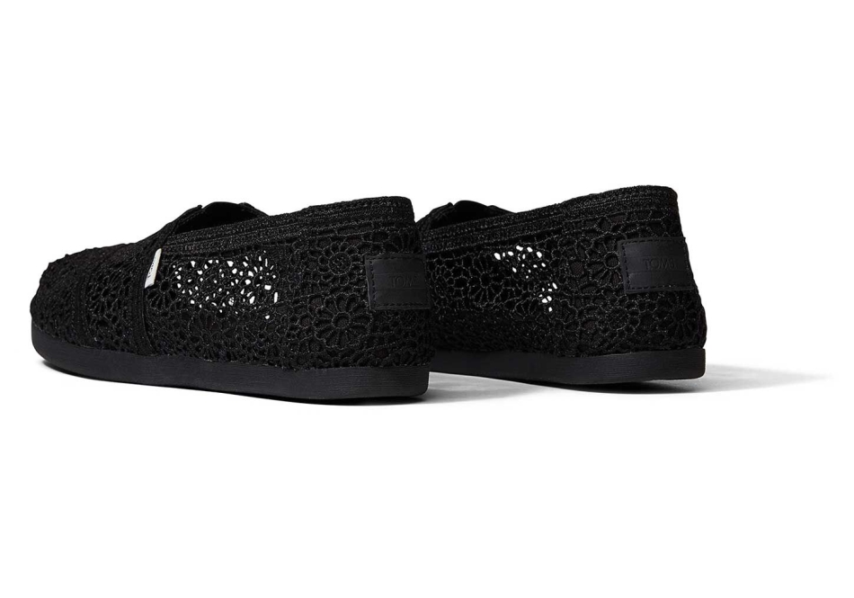 Toms Alpargata Moroccan Crochet Black