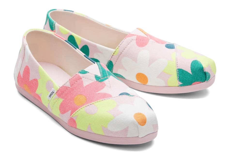 Toms Alpargata Retro Floral Chalky Pink