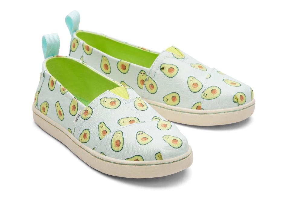 Toms Youth Alpargata Paper Source Light Aqua