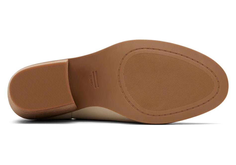 Toms Everly Cutout Bootie Beige Leather