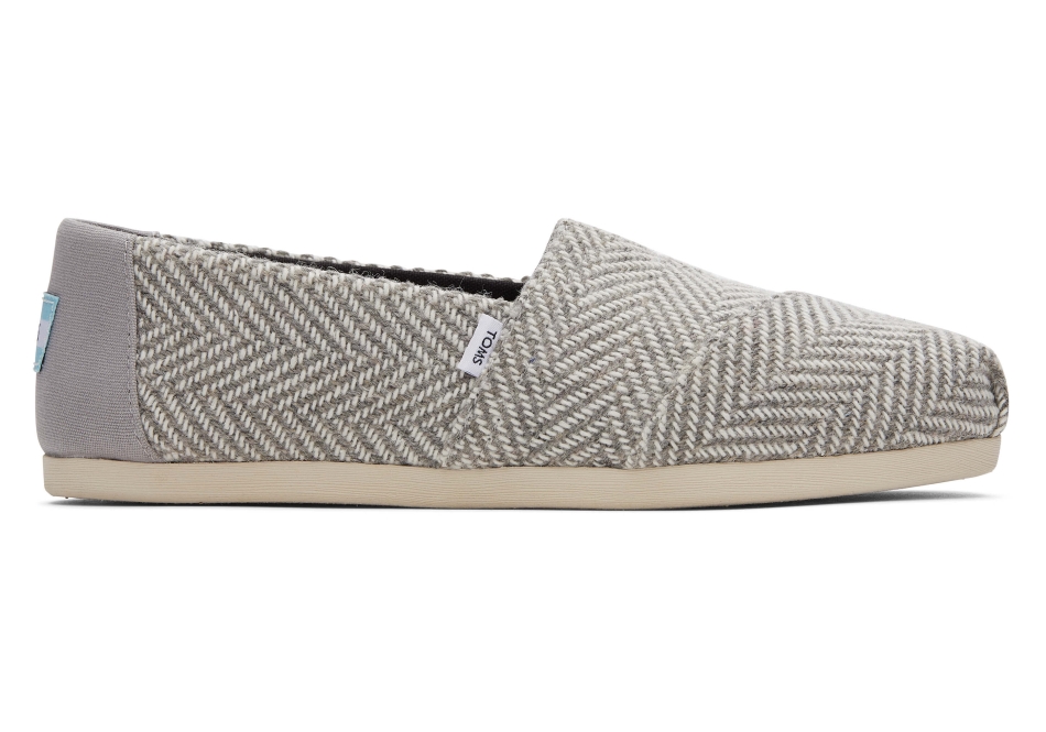 Toms Herringbone Alpargata Drizzle Grey