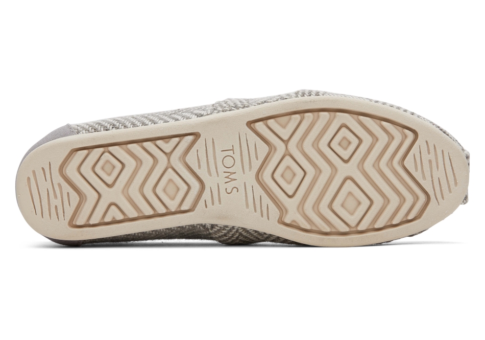 Toms Herringbone Alpargata Drizzle Grey