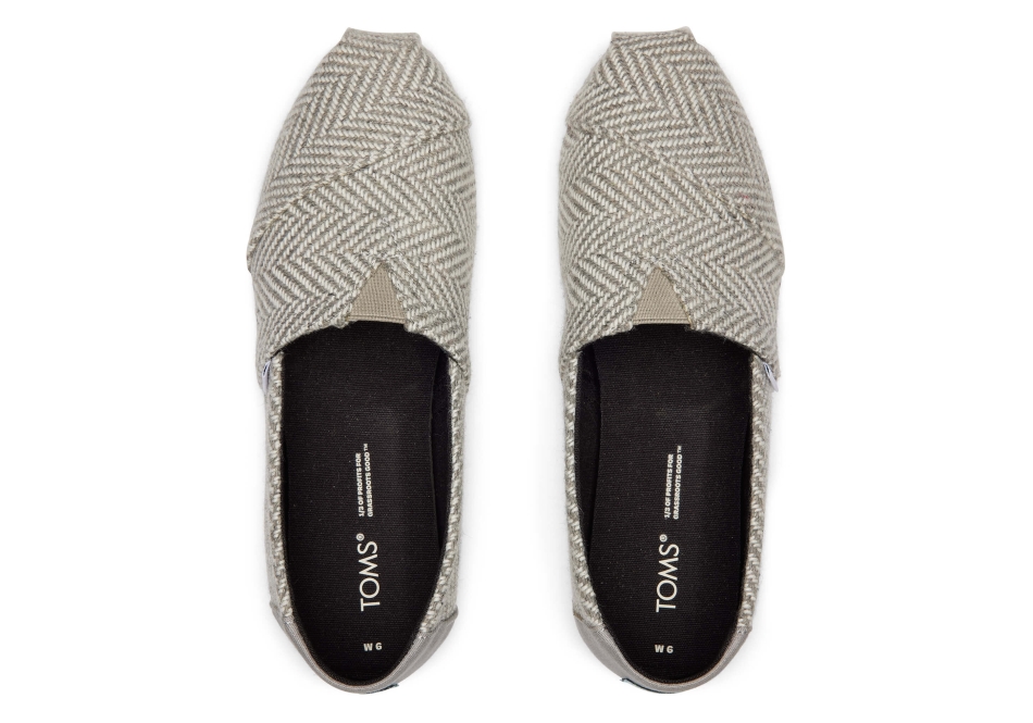 Toms Herringbone Alpargata Drizzle Grey
