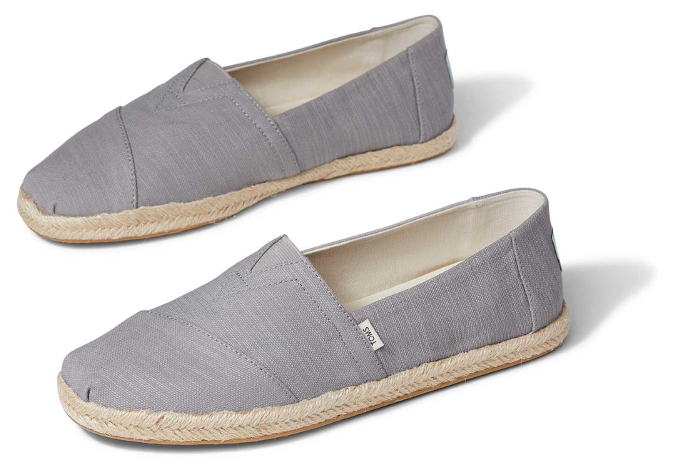Toms Espadrille Alpargata Drizzle Grey Slubby