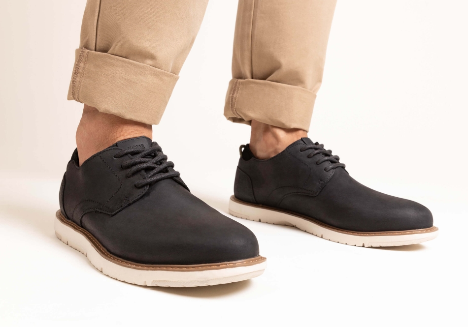 Toms Navi Dress Shoe Water Resistant Black