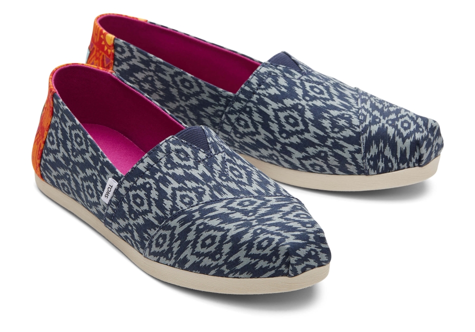 Toms Alpargata Ikat Diamonds Ikat Navy