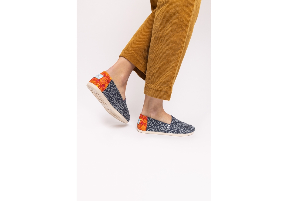 Toms Alpargata Ikat Diamonds Ikat Navy
