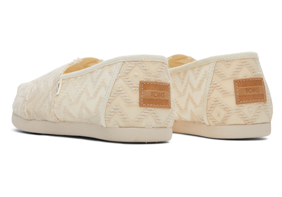 Toms Alpargata Chevron Lace Natural Chevron