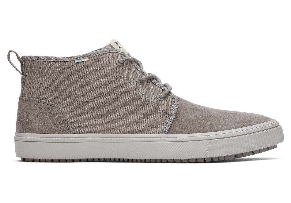 Toms Carlo Mid Terrain Water Resistant Sneaker Water Resistant Cement