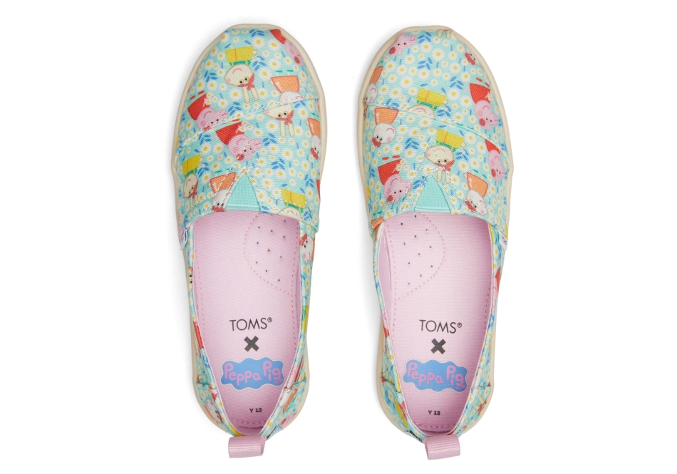 Toms Toms X Peppa Pig Youth Alpargata Light Jade