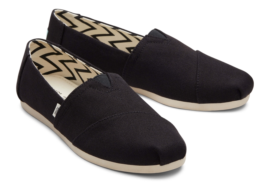 Toms Alpargata Recycled Cotton Canvas Black