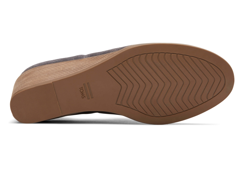 Toms Kallie Wedge Bootie Pavement Grey