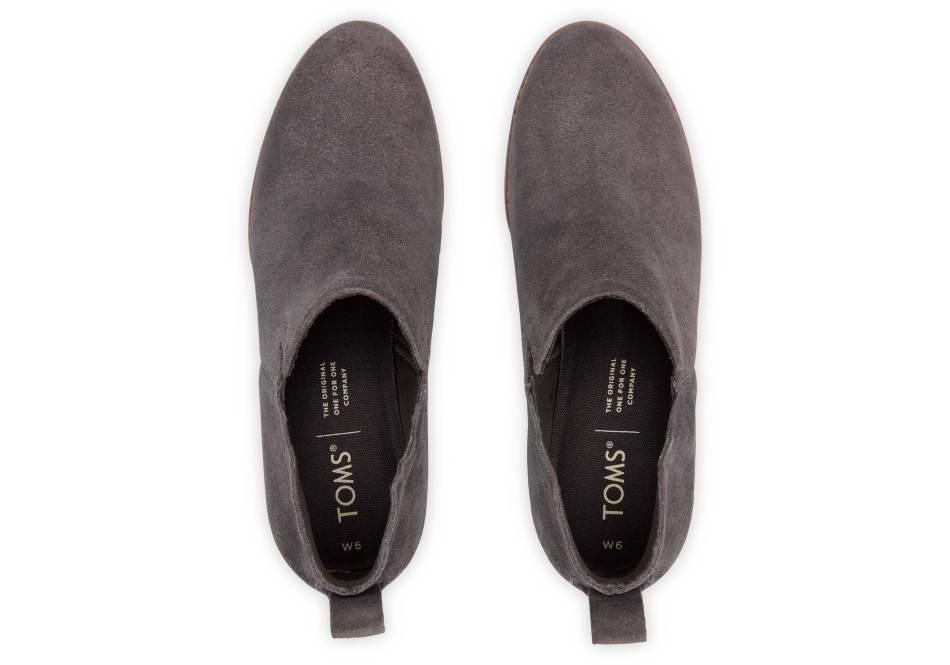 Toms Kallie Wedge Bootie Pavement Grey