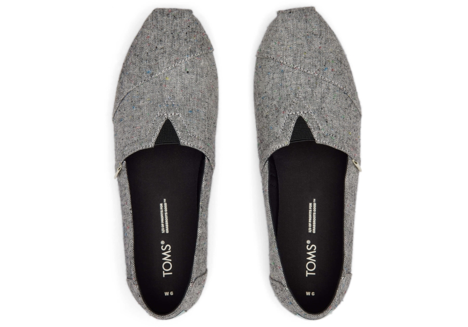 Toms Linen Alpargata Black