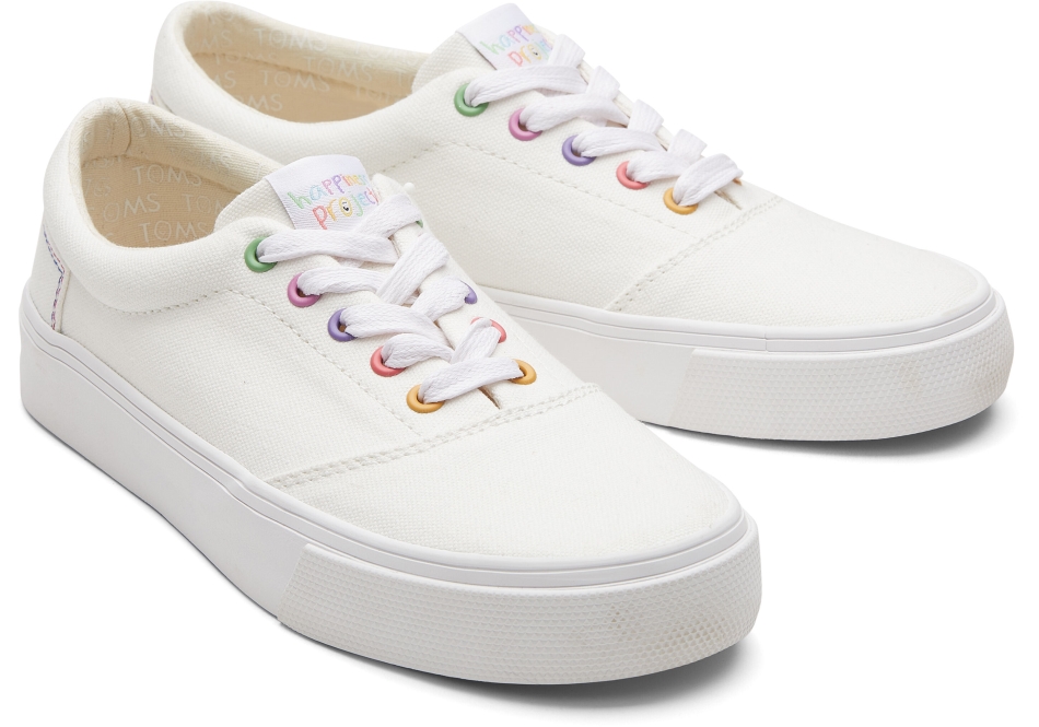 Toms Toms X Happiness Project Fenix White Lace