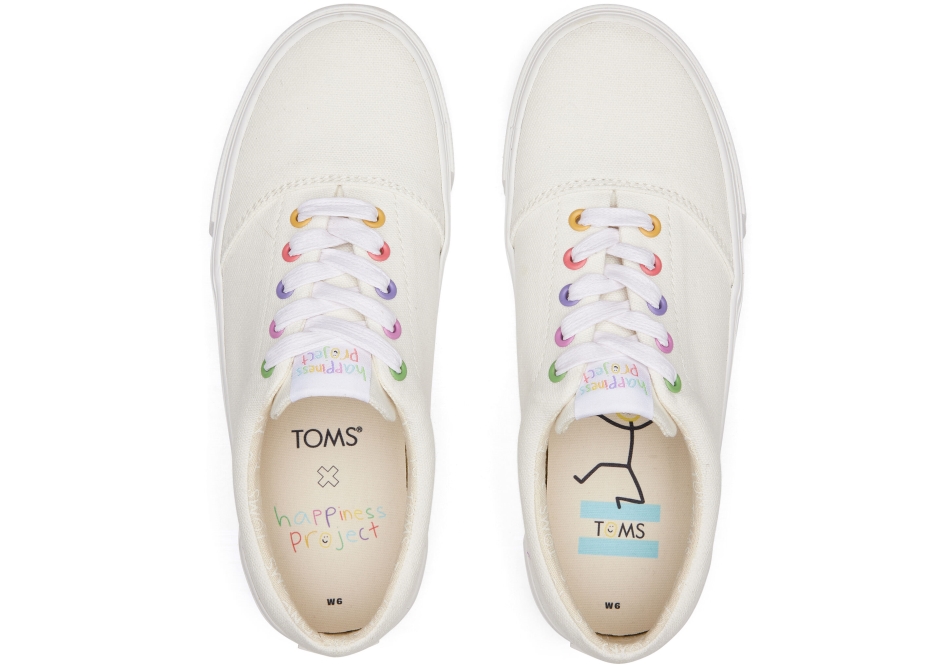 Toms Toms X Happiness Project Fenix White Lace