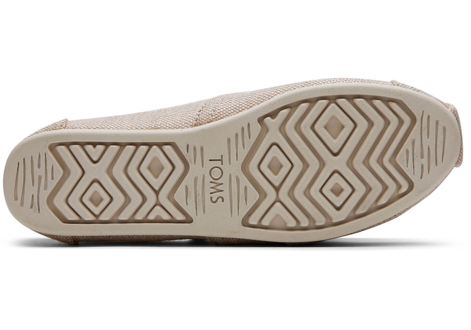 Toms Beige Alpargata Natural Metallic