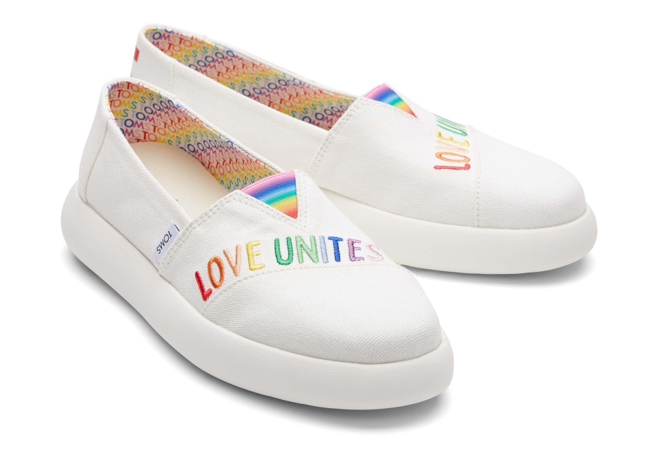 Toms Unity Pride Mallow Rainbow Embroidery