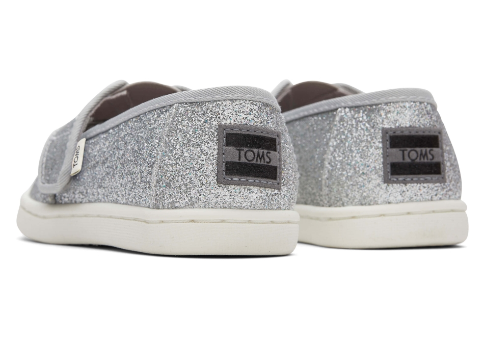 Toms Glitter Alpargata Silver Iridescent